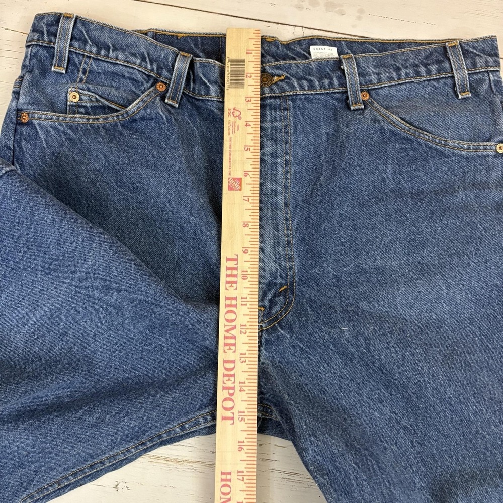 Vintage Levi's 517 Orange Tab Bootcut Jeans Mens 42x30 Denim Made In USA 80s 90s - Picture 11 of 12